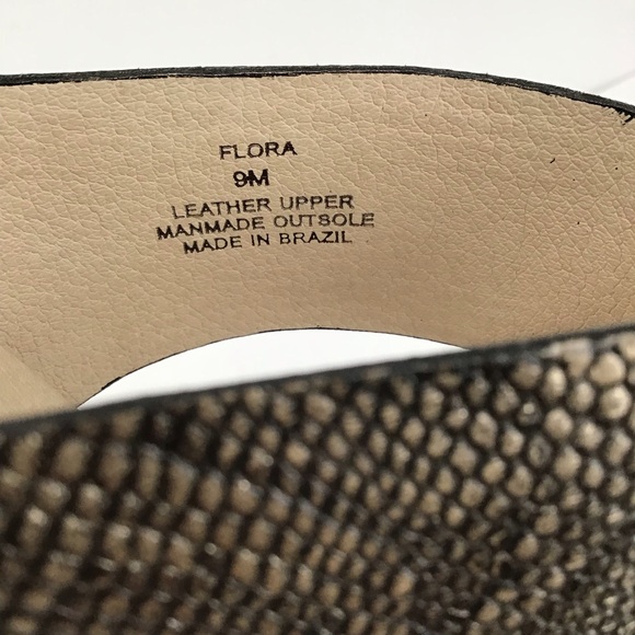 Matisse Flora Espadrille Platform Wedge Sandal Leather Reptile Print Size 9 - Picture 11 of 11